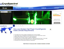 Tablet Screenshot of cryospectra.com